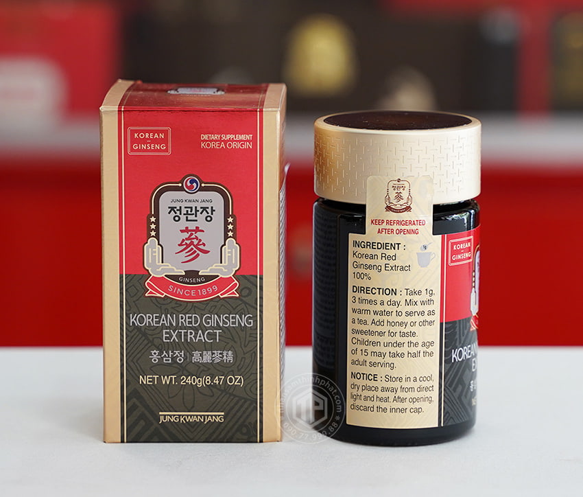 Cao hồng sâm Chính phủ Hàn Quốc cao cấp KGC Jung Kwan Jang  240g