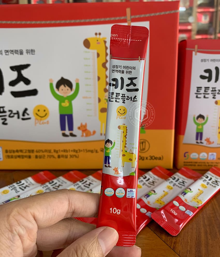 Nước hồng sâm dành cho trẻ em từ 2 tuổi