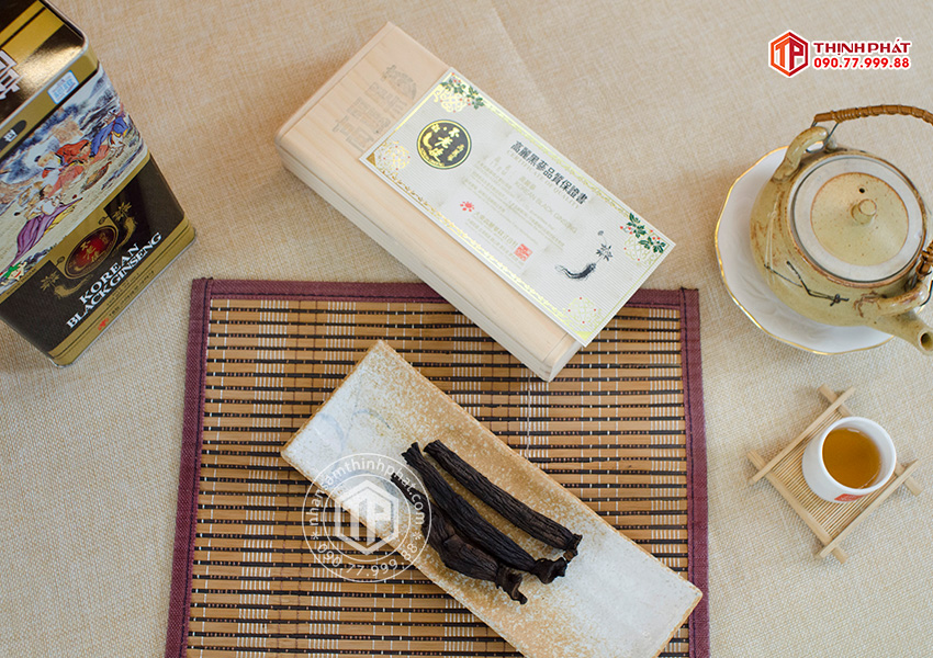 Hắc sâm củ khô 150g hộp thiếc chính hãng Deadong Hàn Quốc